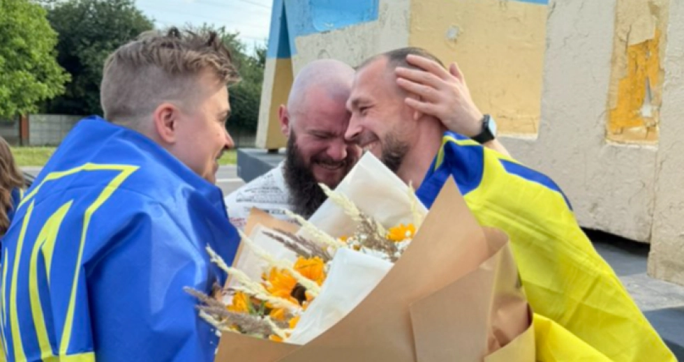 У Луцьку зустріли воїна Бориса Василенка, який повернувся з російського полону