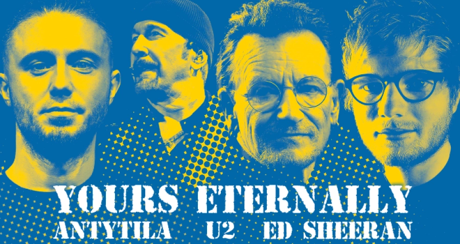 U2, Ed Sheeran та АНТИТІЛА представили lyric-video на нову спільну пісню «Yours Eternally»