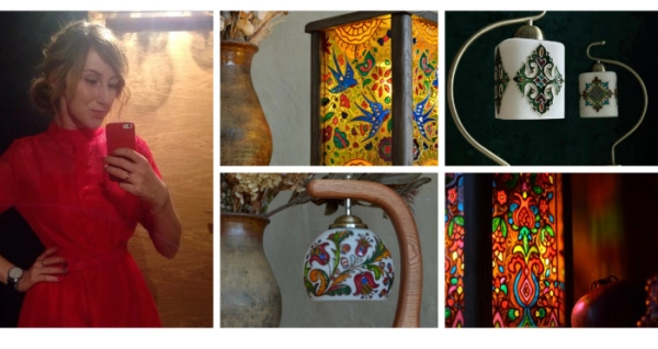 Красиве: авторські декоративні розписи скла з гарним настроєм від Валентини Кульпінової