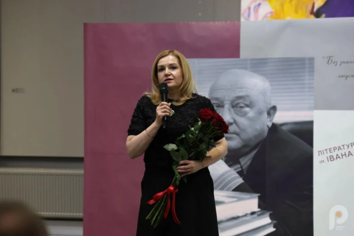 Ірина Чебелюк на церемонії вручення премії імені Івана Корсака