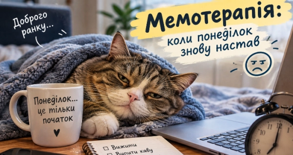 Мемотерапія: меми, які допоможуть пережити початок тижня