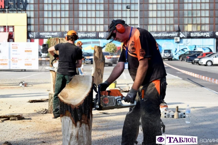 Красені дня: брутальні скульптори «Korsak carving festival»