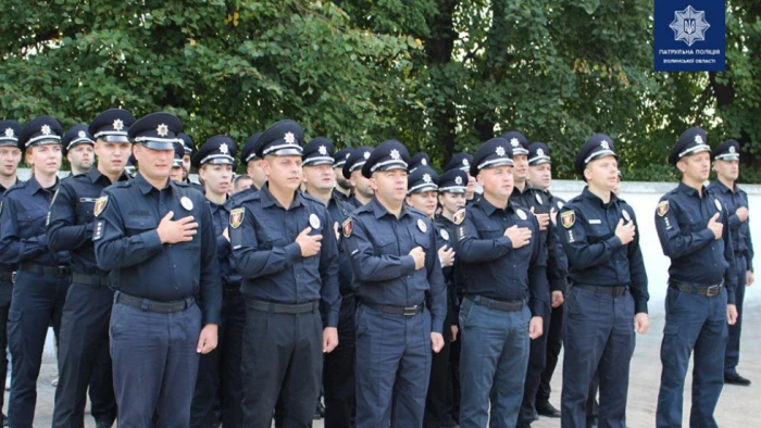 Як складали присягу новообрані волинські патрульні