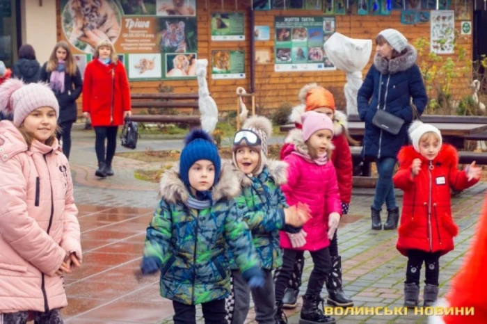 Як у Луцькому зоопарку зустрічали святого Миколая