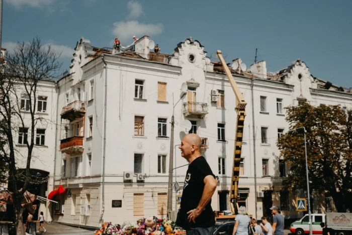 Чернігів після ракетного обстрілу. Фото: Макс Тарківськийй