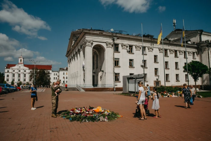 Чернігів після ракетного обстрілу. Фото: Макс Тарківськийй