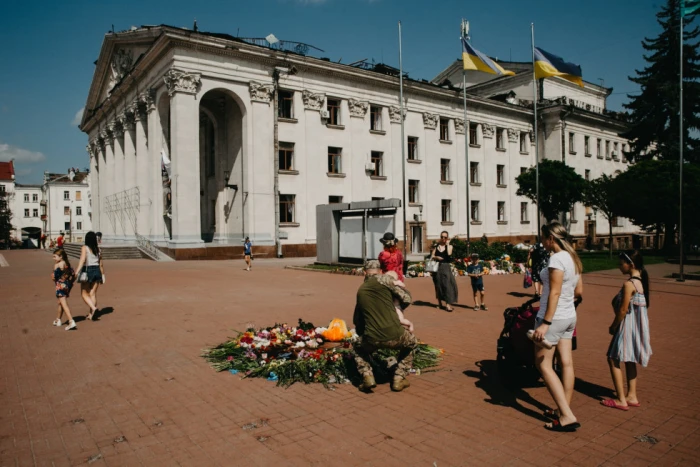 Чернігів після ракетного обстрілу. Фото: Макс Тарківськийй