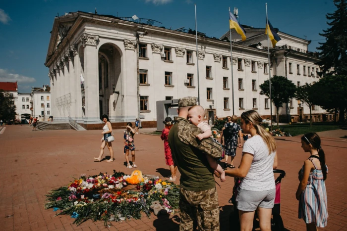 Чернігів після ракетного обстрілу. Фото: Макс Тарківськийй