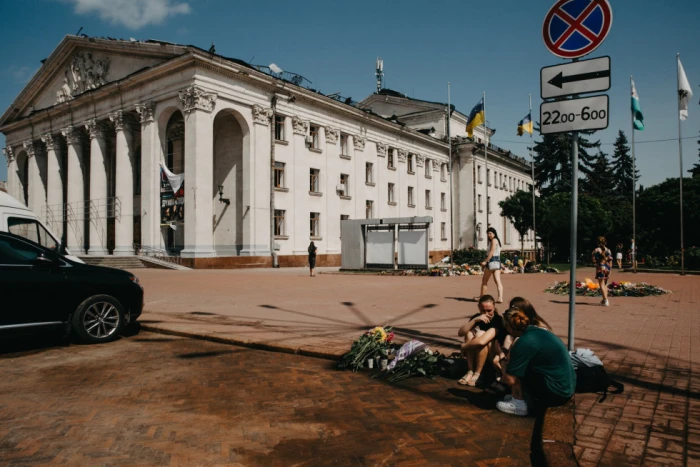 Чернігів після ракетного обстрілу. Фото: Макс Тарківськийй